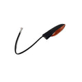 The Assembly, Turn Signal by Polaris features a black turn signal with an orange lens and a black cable with exposed wire ends, shown on a white background—perfect for those seeking authentic OEM Victory Polaris motorcycle parts.