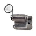 The Tensioner-Chain by Polaris, a metallic chain tensioner with an attached coiled spring wire for Polaris Off Road OEM vehicles, is shown on a white background—perfect for those needing authentic Polaris UTV parts.