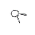 The Clamp A17 by CF Moto is a silver metal spring collar clip with two handles, perfect for securing weight plates on barbells or enhancing your UTV accessories. Shown on a white background.