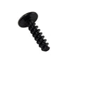 A single Phillips Screw K40 X 16 by Can-Am, black metal with a round head and coarse threads, displayed on a white background—an essential OEM part for precise UTV or ATV repairs.