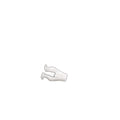 A white, minimalistic illustration of legs lying on their side, slightly bent at the knees, against a plain background—perfect for displaying style as clean and functional as the Clasp by CF Moto.
