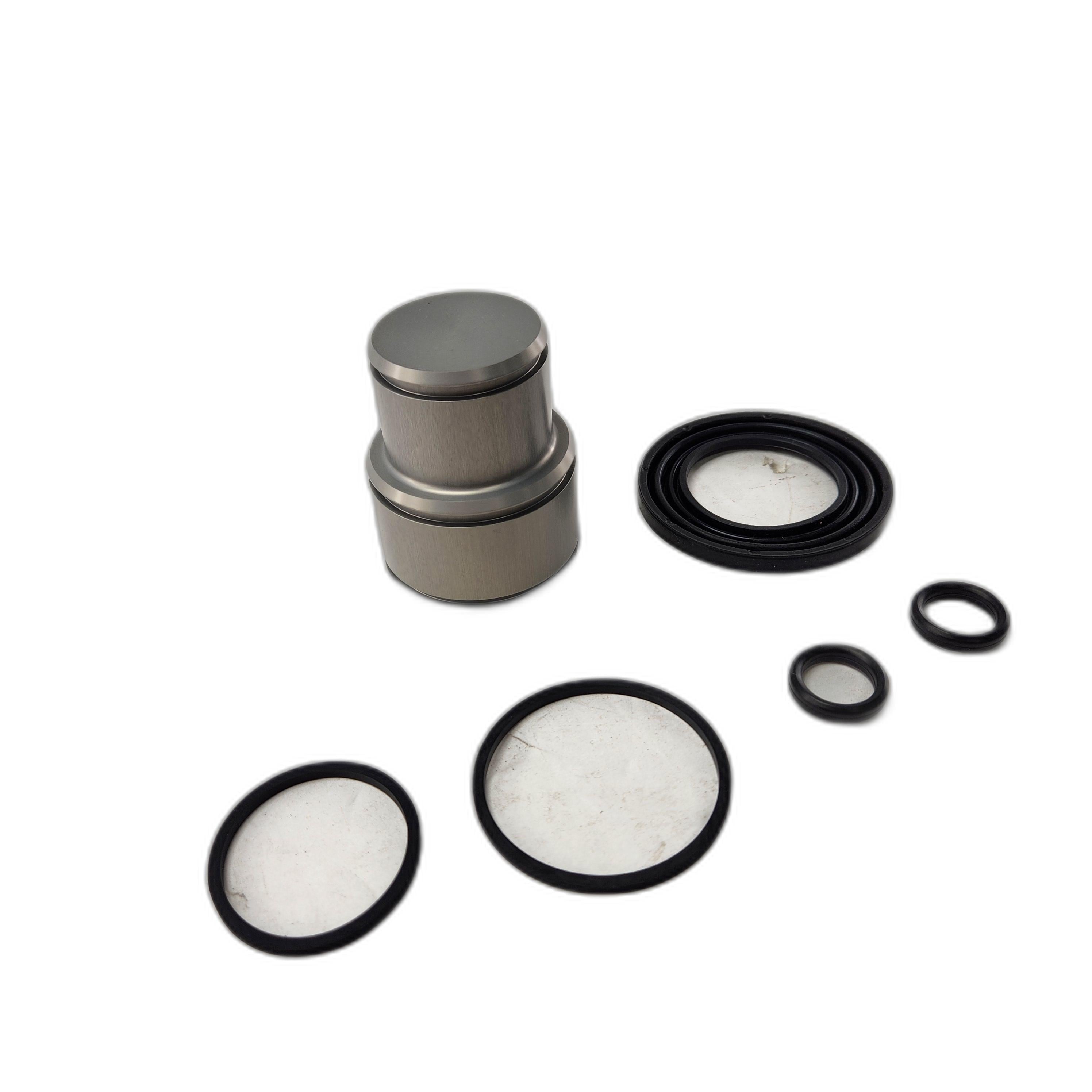 The Piston/Seals Kit DH3P by Polaris, shown with black rubber O-rings and two mesh filters on a white background, is perfect for anyone needing genuine Polaris OEM parts or rugged ATV off-road accessories.