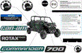 BODY - DECALS - 2024 CAN AM COMMANDER MAX 700 EFI DPS - TUNDRA GREEN - 60" WIDTH