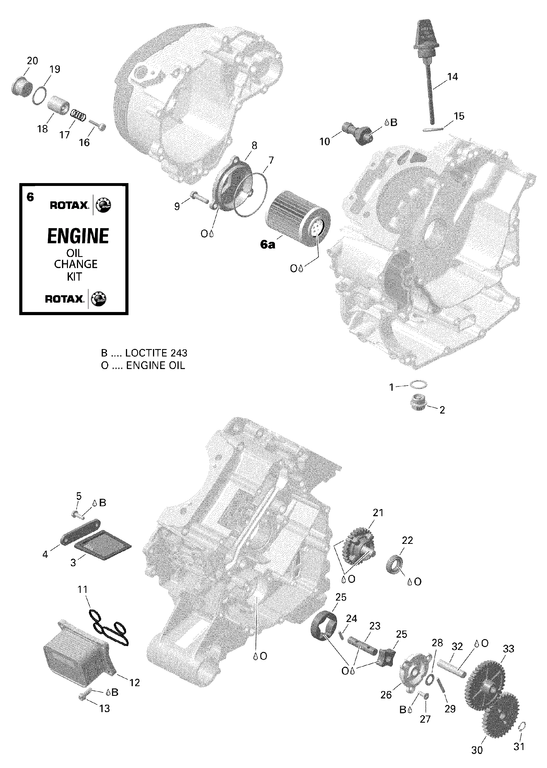 An Image of a Genuine Can-Am Parts Schematic Diagram showing the schematic - ENGINE LUBRICATION VERSION 2