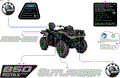 BODY - FEATURE DECALS - 2026 CAN AM OUTLANDER MAX 850 4X4 DPS - GRANITE GREY