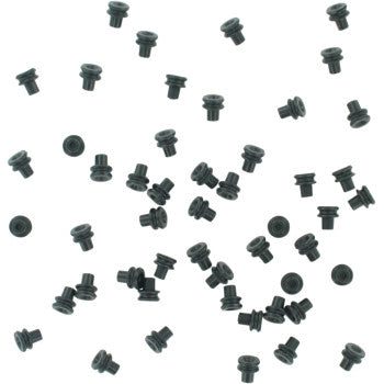 HM Series Wire Seals 50 Pack by Namz, shown in the manufacturer's black color on a white background, are small plastic seals perfect for custom wiring applications.
