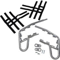 Honda TRX Nerf Bars Silver by Motorsport Products