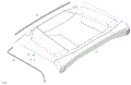 BODY - ROOF - 2024 CAN AM DEFENDER PRO HD10 LTD CAB - ASPHALT GREY - 67" WIDTH