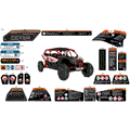 BODY - WARNING DECALS - 2025 CAN AM MAVERICK MAX TURBO RR X RC 72 INCH - HYBRID WHITE PEARL - 72" WIDTH