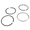 The Kit, Piston Ring [Incl. Top, Middle, Bottom Rings] by Polaris includes four black circular rings, each with a small gap, arranged loosely on a white background, designed as genuine OEM parts for Victory motorcycles.