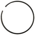 Black metal circlip ring with a small gap, thin and circular, 2.0x61.7 size by Polaris.