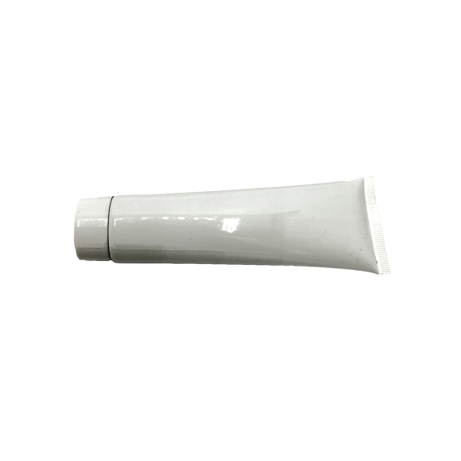 White flexible plastic tube with gray screw cap for CV boot repair kit.