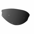 Tinted curved Victory Vision motorcycle windshield with multiple mounting holes and smooth edges.