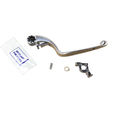 A polished Brake Lever w/ Hardware [Incl. #6] by Polaris is displayed with small OEM components, such as a spring, washer, bracket, and a labeled bag, all arranged on a white background.