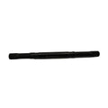 Black metal axle shaft bar with cylindrical shape and splined ends for off-road vehicle use.