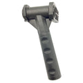 Black textured plastic tip out handle with ergonomic grip and square mounting base.