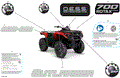 BODY - FEATURE DECALS - 2023 CAN AM OUTLANDER DPS 700
