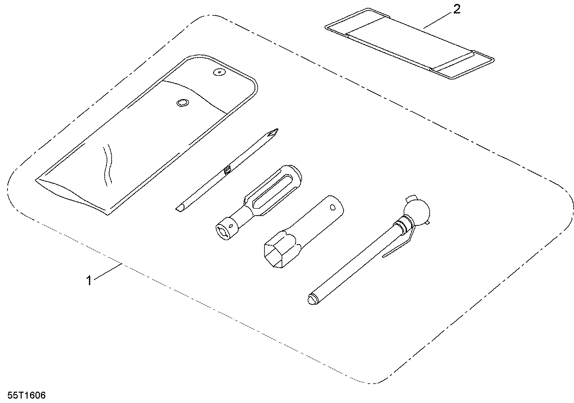 An Image of a Genuine Can-Am Parts Schematic Diagram showing the schematic - TOOLS