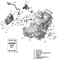 ROTAX - GEAR BOX AND COMPONENTS 420685809 - 2018 CAN AM OUTLANDER MAX 4X4 XT 1000R - BRUSHED ALUMINIUM