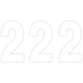 Pro Number 2 White 8" by Factory Effex