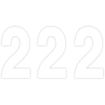Pro Number 2 White 7" by Factory Effex