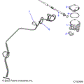 STEERING: CONTROLS THROTTLE ASM. and CABLE - 2024 POLARIS SPORTSMAN 450 HO EPS 50S