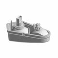 Gray plastic Polaris tail light housing with electrical connector and mounting components.