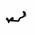 Black molded plastic and metal lower harness with connector plugs and attached wiring for 12V Polaris motorcycles.