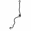 Black molded jumper harness with integrated fuse and connector ends for 12V Polaris motorcycles.