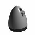 Matte black cone-shaped front turn signal housing with mounting holes for Polaris motorcycles.