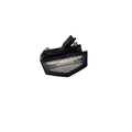 A black and silver Lamp by Polaris LED tail light with a clear cover and visible mounting screws, photographed on a white background. Quality OEM Victory Polaris part from Witchdoctors.