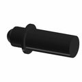 Black cylindrical LED panel mount with threaded base and flange for 12V Polaris vehicles.