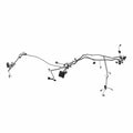 Black ABS main wire chassis harness with multiple connectors and mounting points for motorcycle assembly.