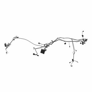 Black ABS main wire chassis harness with multiple connectors and mounting points for motorcycle assembly.