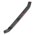 Long black curved center taillight housing with red reflector strip and mounting points.