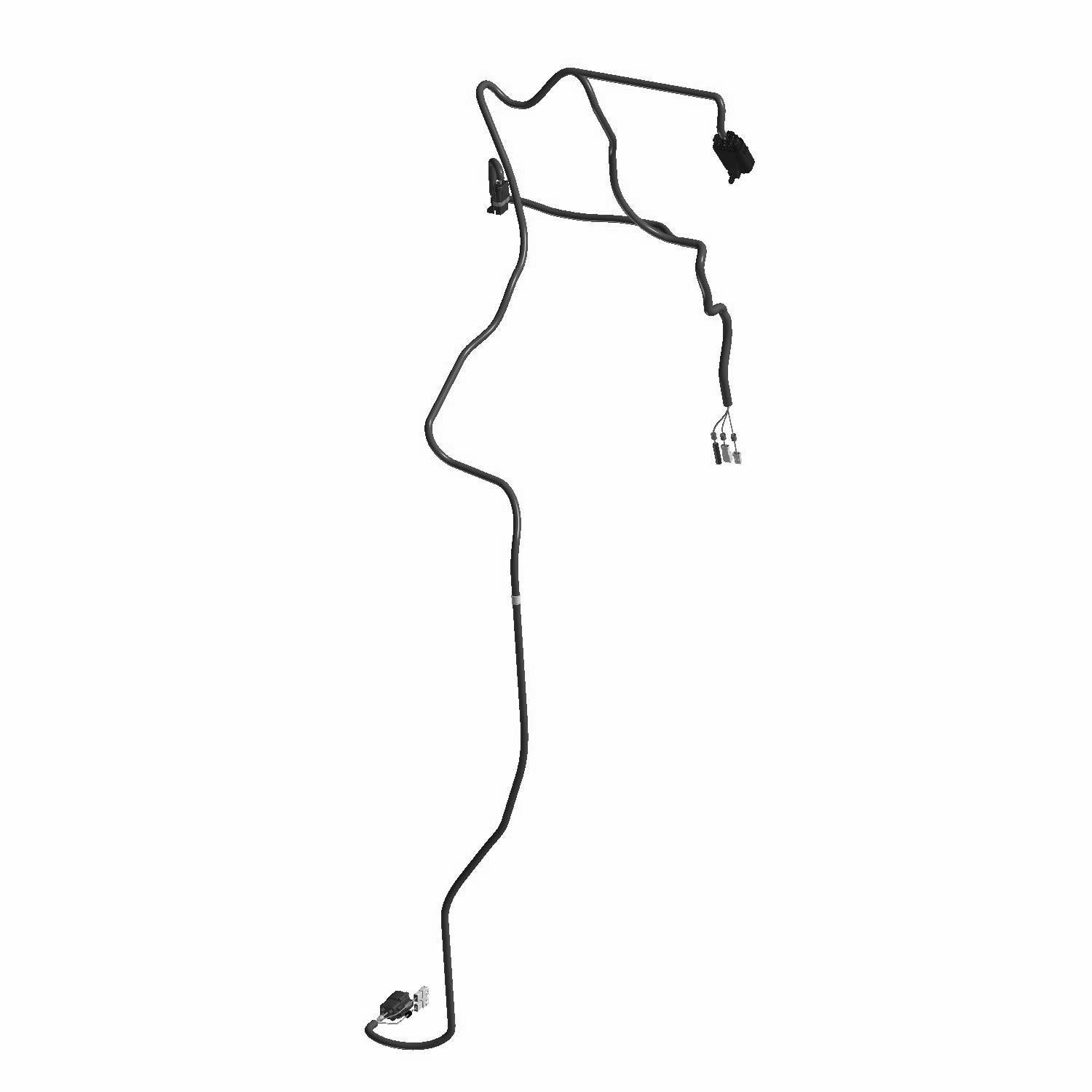 Black nylon harness with multiple connectors and adjustable straps designed for Polaris UTV models.