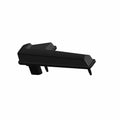 Black plastic left tail light housing with angular design for Polaris UTVs.