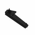Matte black plastic right taillight housing for Polaris UTV with mounting posts and angled design.