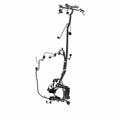 Black metal chassis harness with multiple connectors and mounting points for 2018 Indian motorcycles.