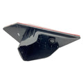 Black angular Polaris upper LED taillight with integrated red lens and mounting section.