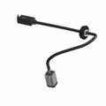 Black USB wiring harness with sealed connectors and integrated mounting grommet.