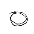 Black rear lighting harness with connectors and protective sleeving for Indian Scout motorcycles.