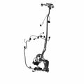 Black chassis wiring harness with multiple connectors and cables for Indian Cruiser V7 motorcycle.