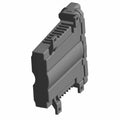 Black rectangular motorcycle electronic control module with fins and mounting tabs.