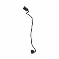Black flexible under seat harness with connectors on both ends for motorcycle electrical system integration.