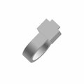 Gray rectangular air pressure sensor jumper harness with wiring connector and integrated clip.