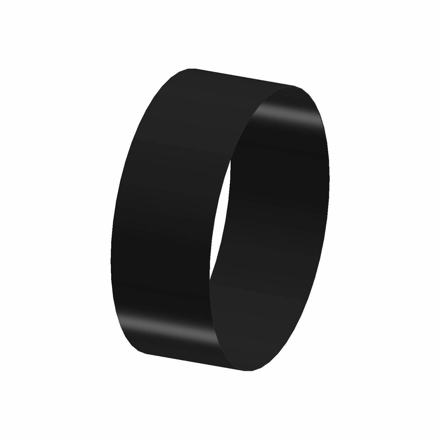 Black flexible rubber loop strap for Polaris chassis harness installation.