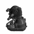Black metal UTV water pump assembly with mounting brackets and a splined shaft for Polaris RZR 1.5T Pro XP.