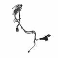Black dual J1772 charge port harness with multiple connectors and insulated wiring clips.