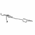 Black multi-connector wiper main harness with molded plastic clips and flexible insulated wiring.